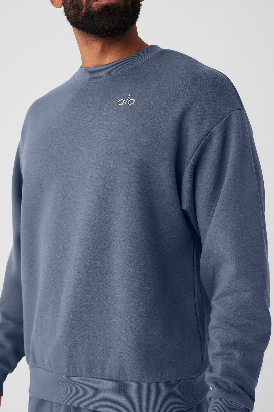 Accolade Crew Neck Pullover - Bluestone sold by Alo Yoga product image thumbnail 4