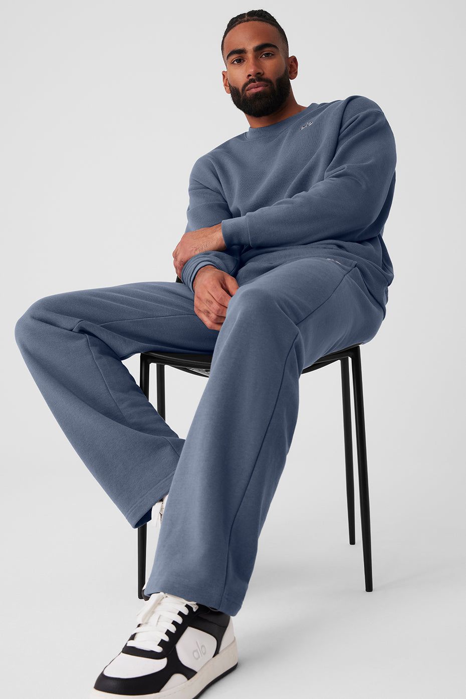 Accolade Crew Neck Pullover - Bluestone sold by Alo Yoga product image thumbnail 5