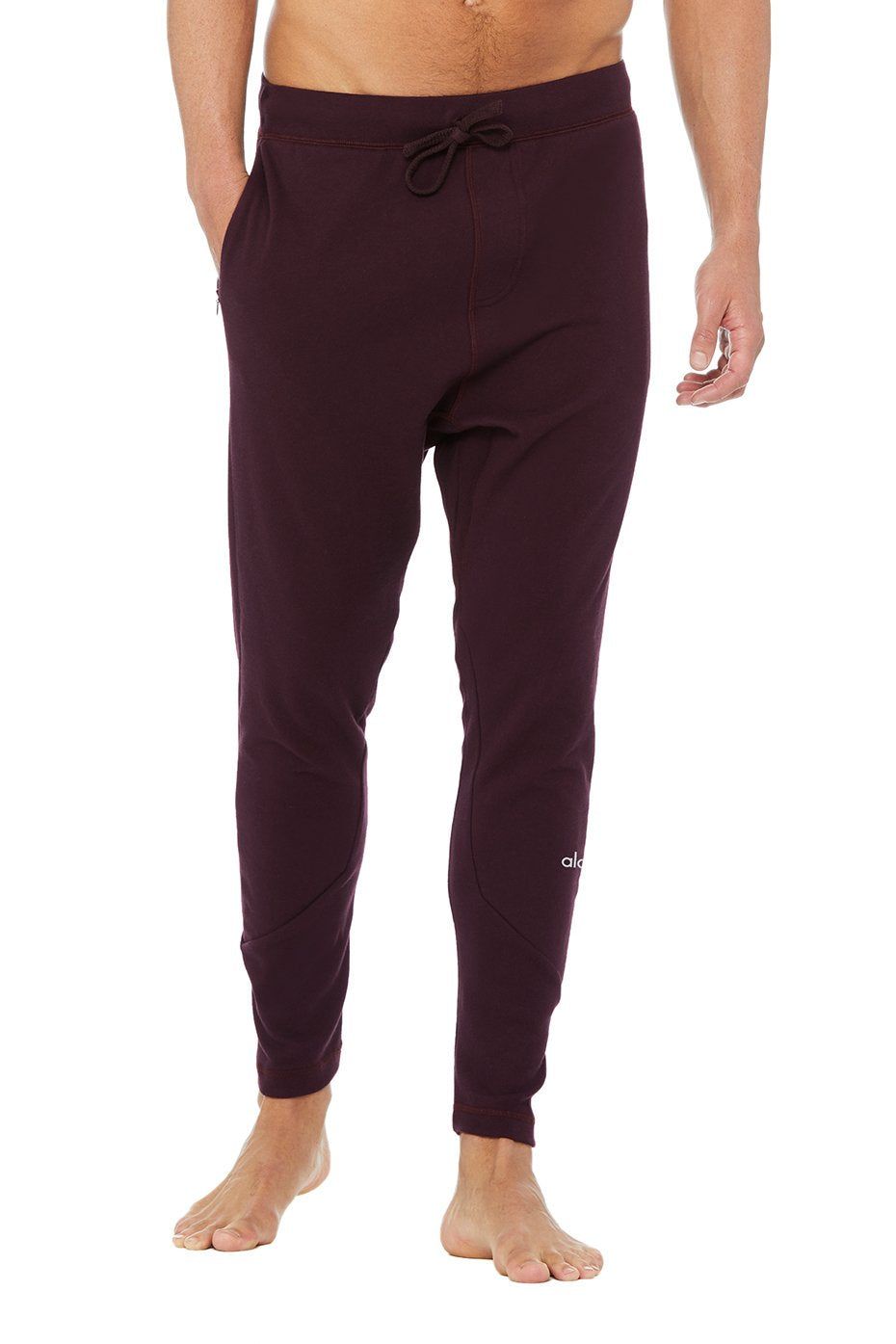 The Triumph Sweatpant - Ox Blood Triblend sold by Alo Yoga