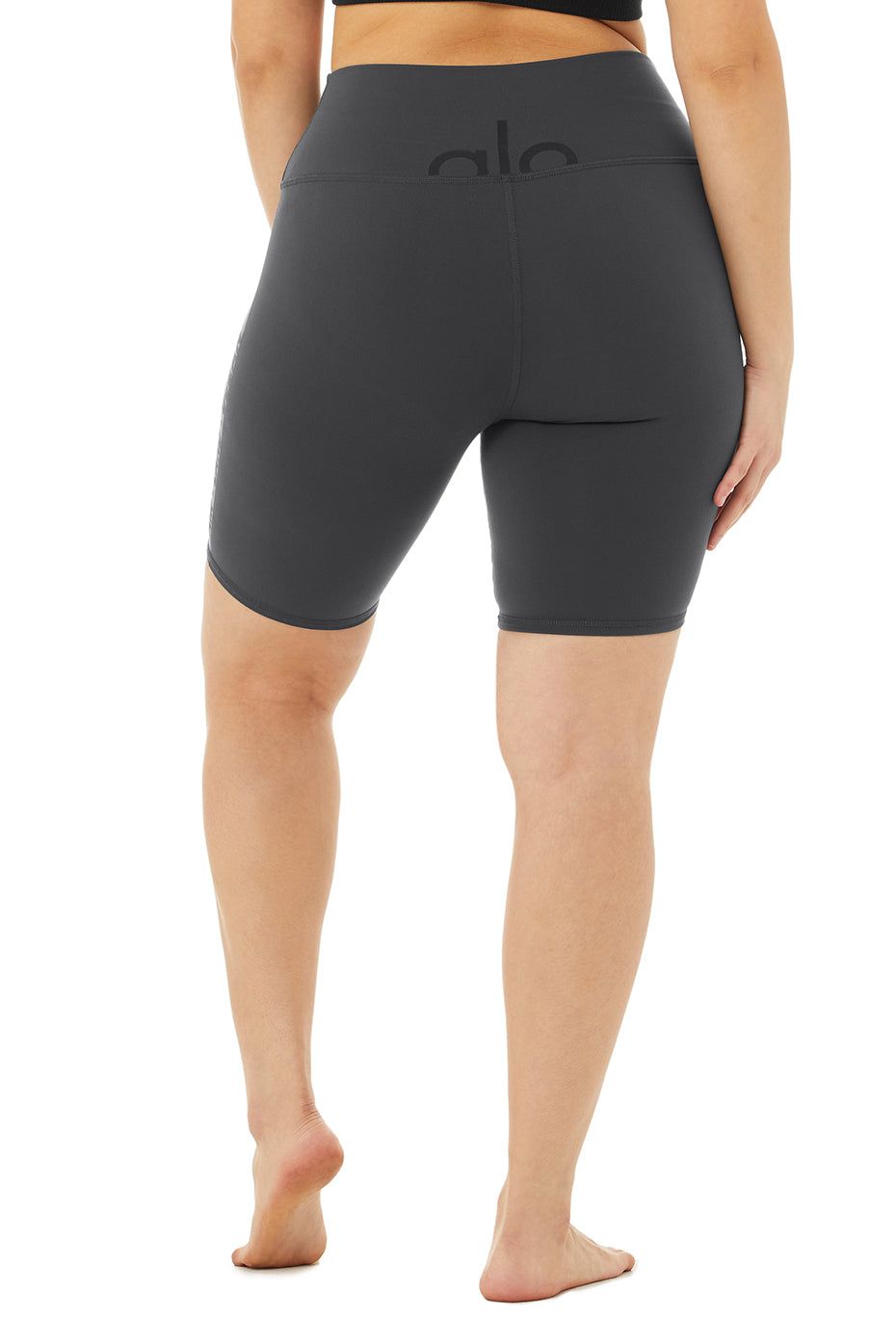 High-Waist Spin Short - Anthracite/Black sold by Alo Yoga product image thumbnail 7