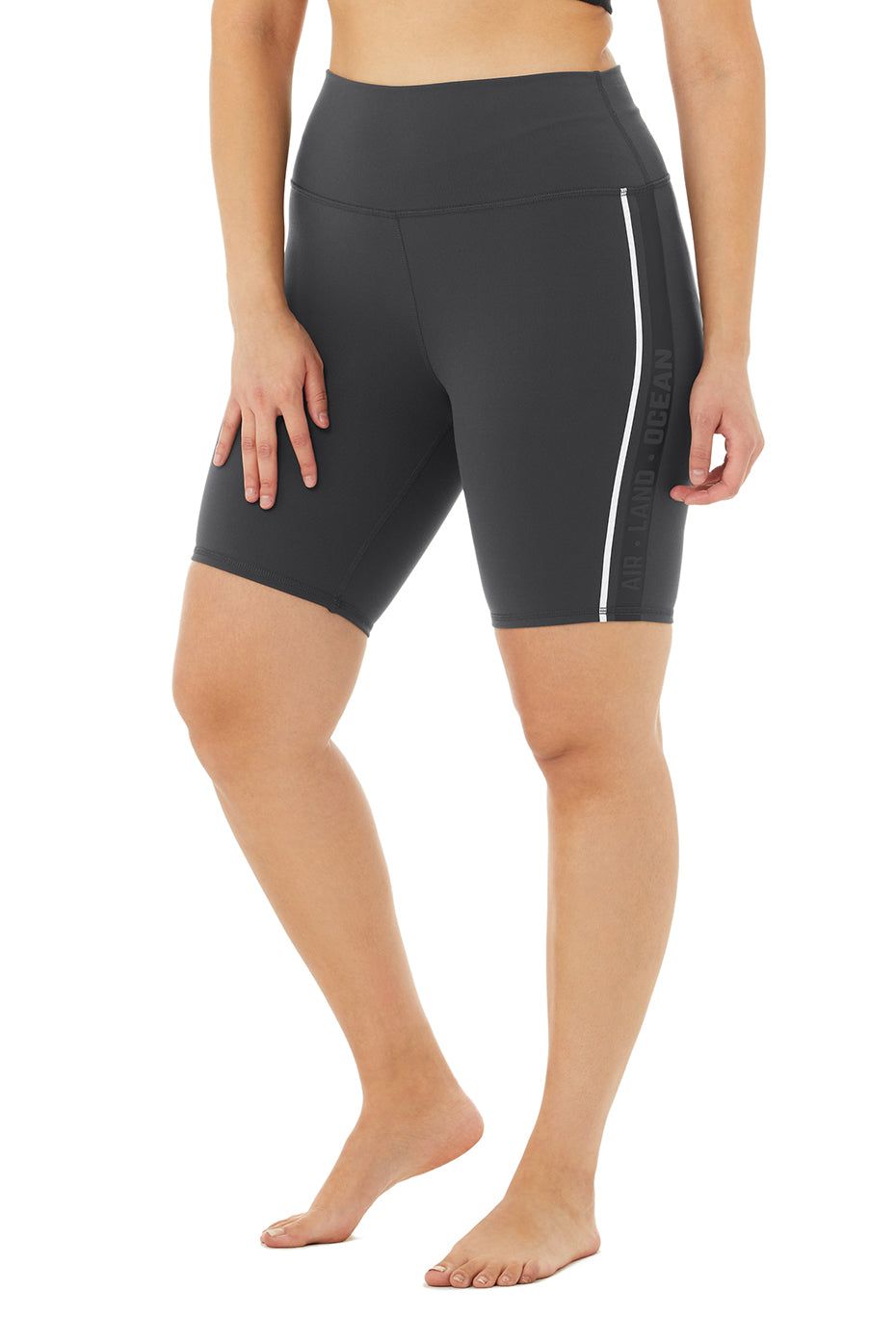 High-Waist Spin Short - Anthracite/Black sold by Alo Yoga product image thumbnail 6