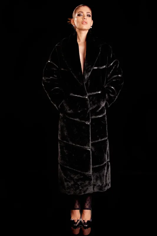 Faux Fur Cascade Jacket - Black sold by Alo Yoga