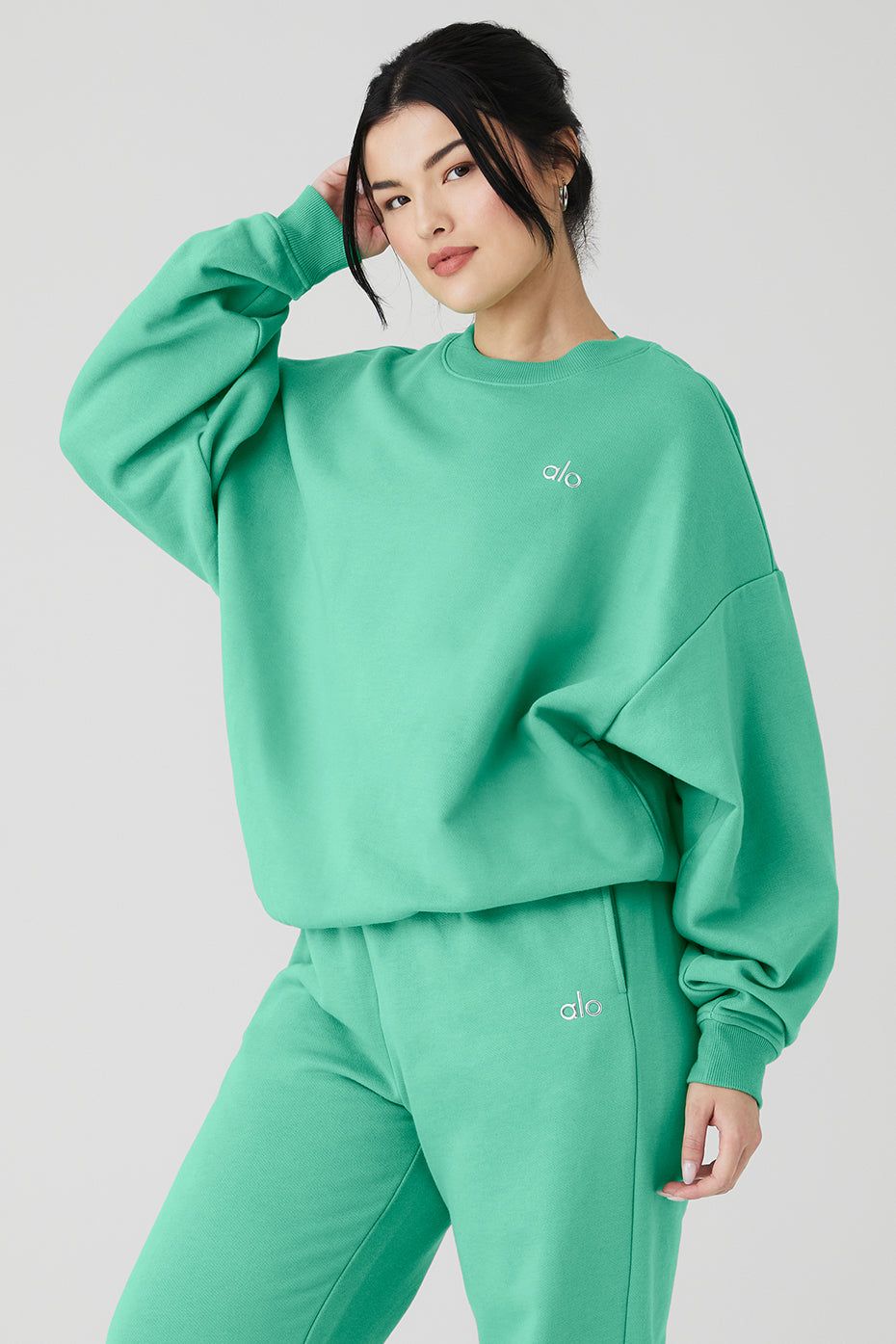 Accolade Crew Neck Pullover - Lettuce sold by Alo Yoga product image thumbnail 8