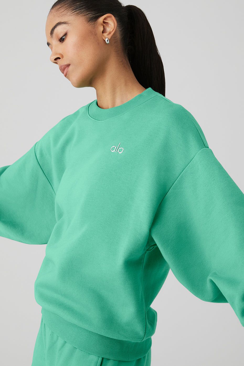 Accolade Crew Neck Pullover - Lettuce sold by Alo Yoga product image thumbnail 5