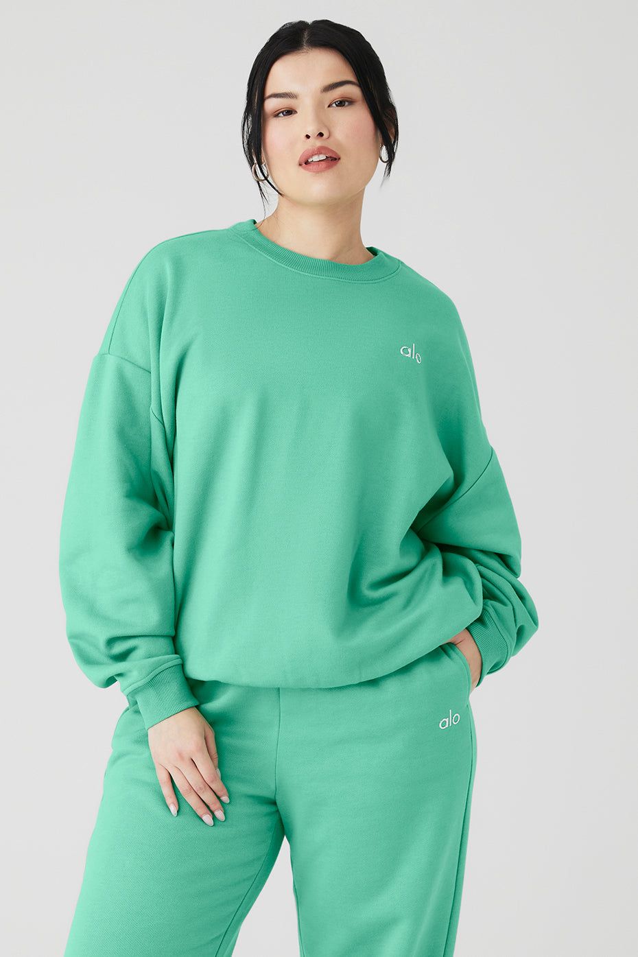 Accolade Crew Neck Pullover - Lettuce sold by Alo Yoga product image thumbnail 6