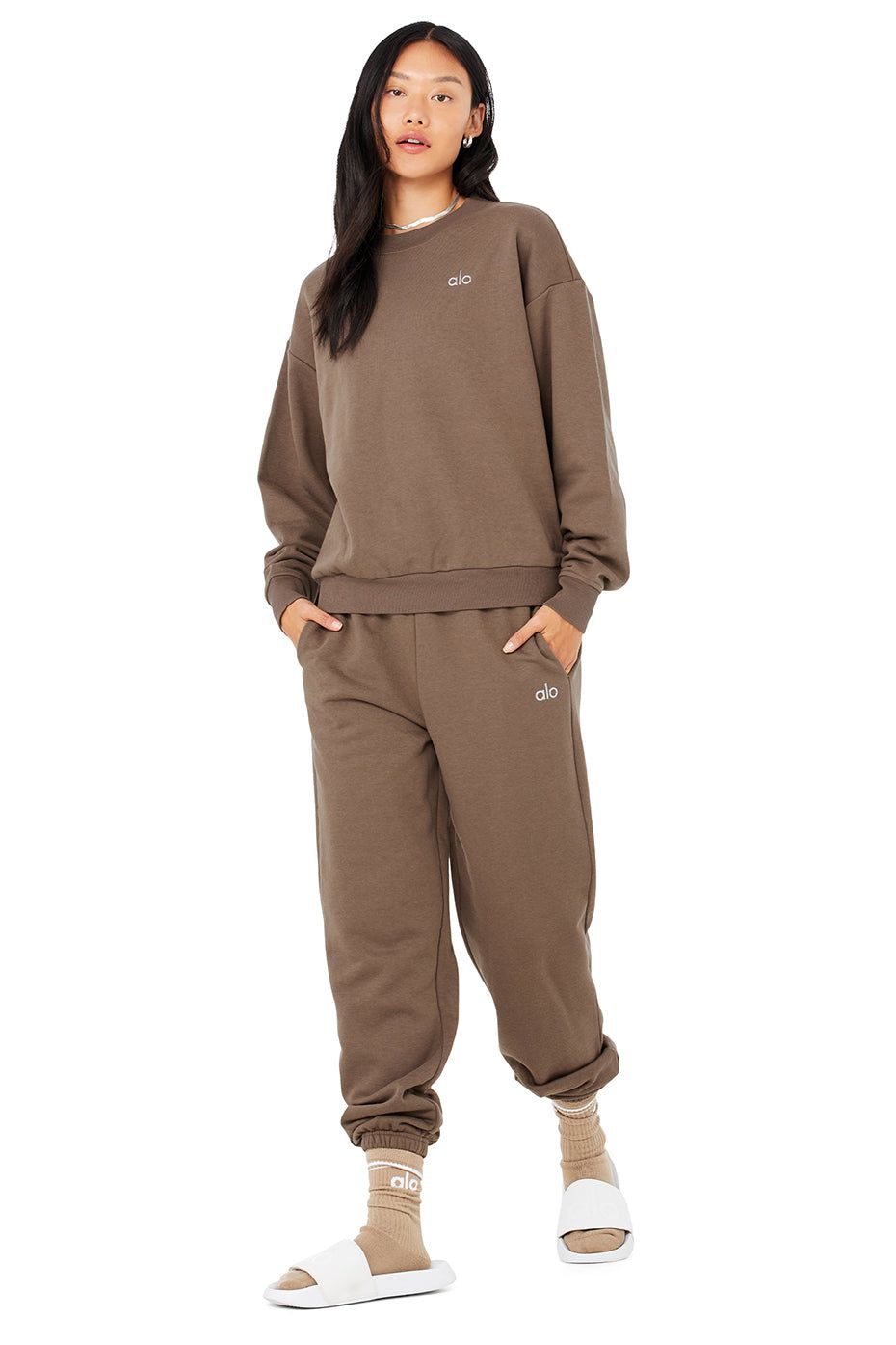 Accolade Crew Neck Pullover & Accolade Sweatpant Set sold by Alo Yoga