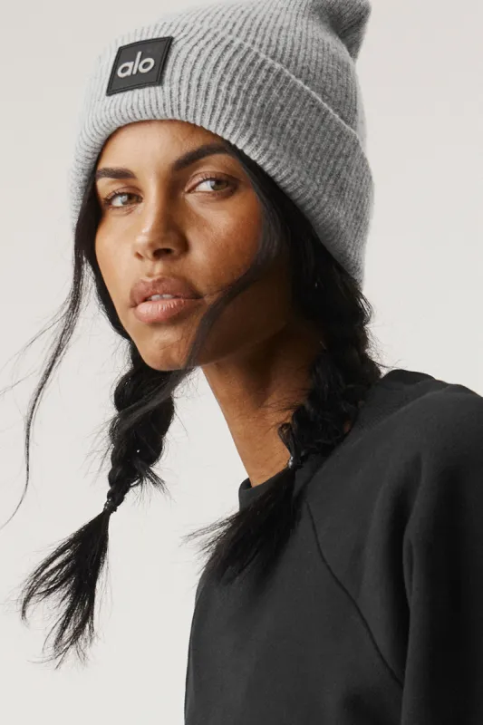 Everyday Beanie - Athletic Heather Grey sold by Alo Yoga
