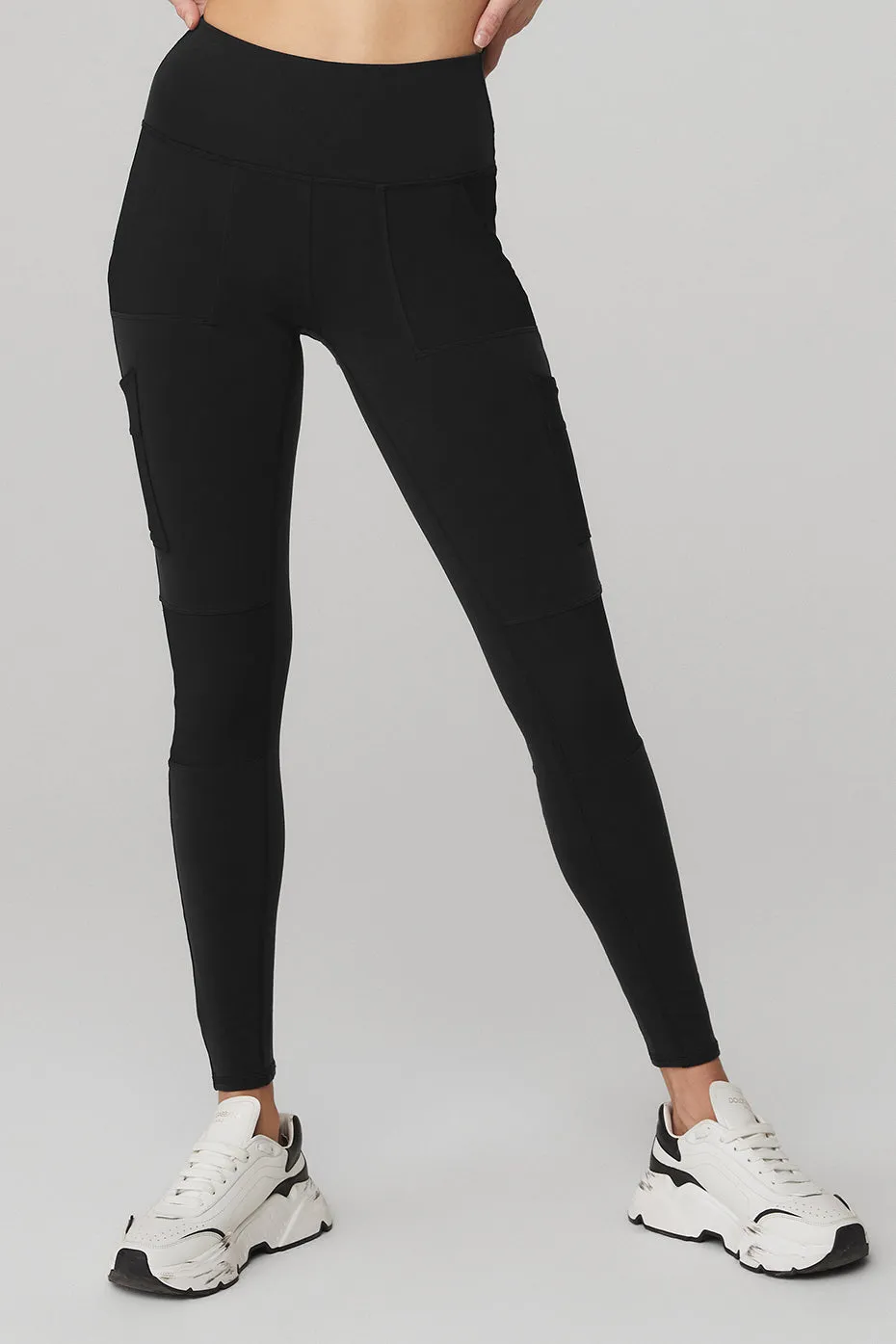High-Waist Cargo Legging - Black sold by Alo Yoga