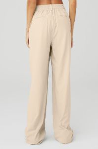 High-Waist Dreamscape Trouser - Macadamia sold by Alo Yoga