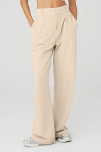High-Waist Dreamscape Trouser - Macadamia sold by Alo Yoga
