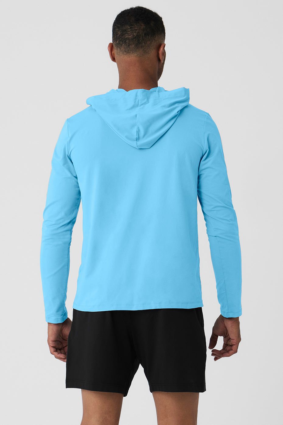 Conquer Reform Long Sleeve With Hood - Azure Blue sold by Alo Yoga product image thumbnail 2