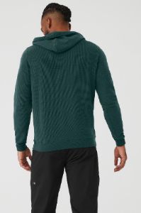 Alo Yoga☆ Micro Waffle Fast Break Hoodie ブラック メンズ Alo Micro Waffle Fast Break Hoodie - Black - Hoodies - Free