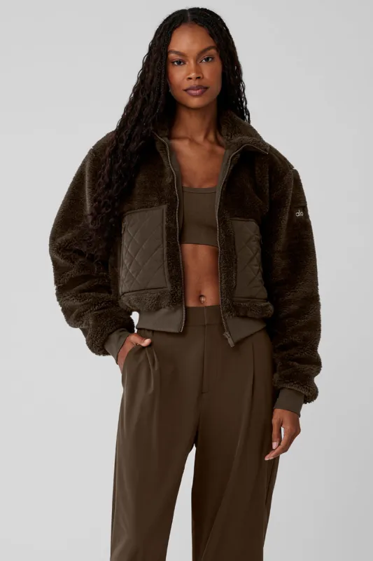 Sherpa Edge Bomber - Espresso sold by Alo Yoga