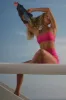 Airlift Intrigue Bra - Pink Summer Crush sold by Alo Yoga