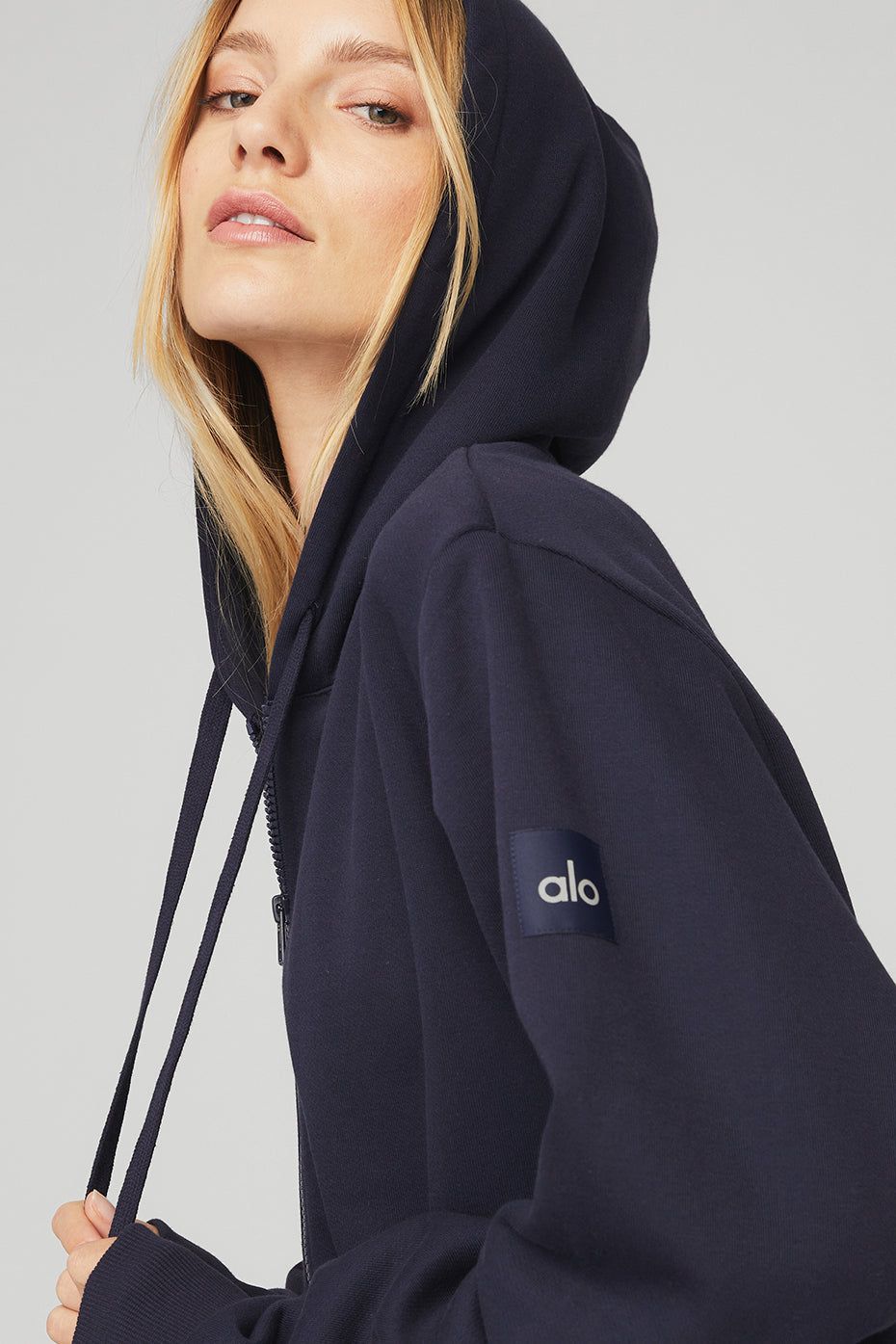 Everyday Full Zip Hoodie - True Navy sold by Alo Yoga product image thumbnail 5