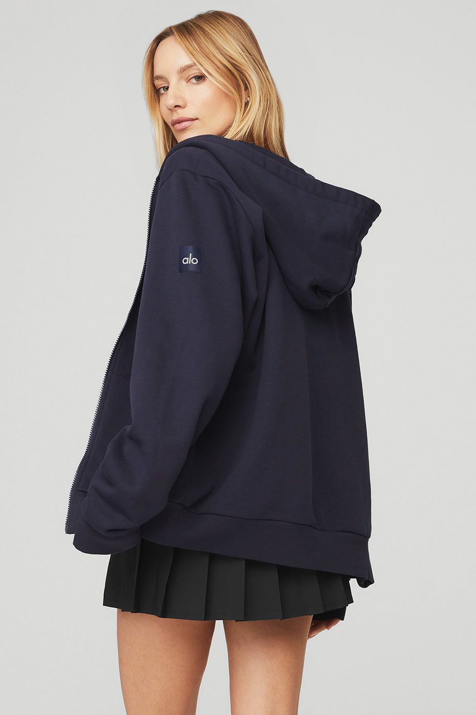 Everyday Full Zip Hoodie - True Navy sold by Alo Yoga product image thumbnail 2