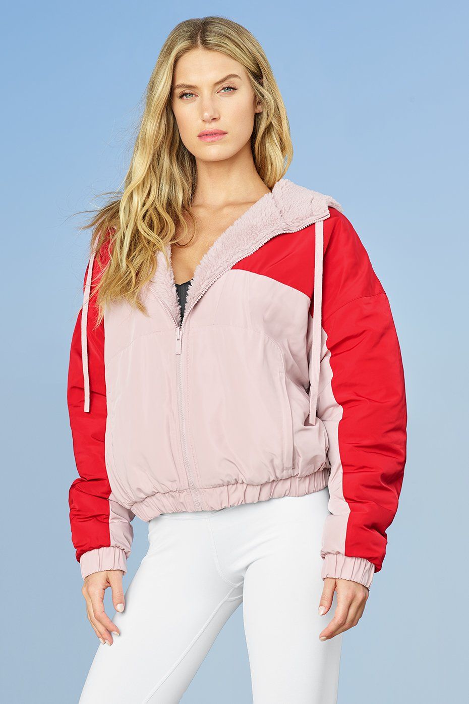Duality Reversible Sherpa Jacket - Pale Mauve/Scarlet sold by Alo Yoga product image thumbnail 18