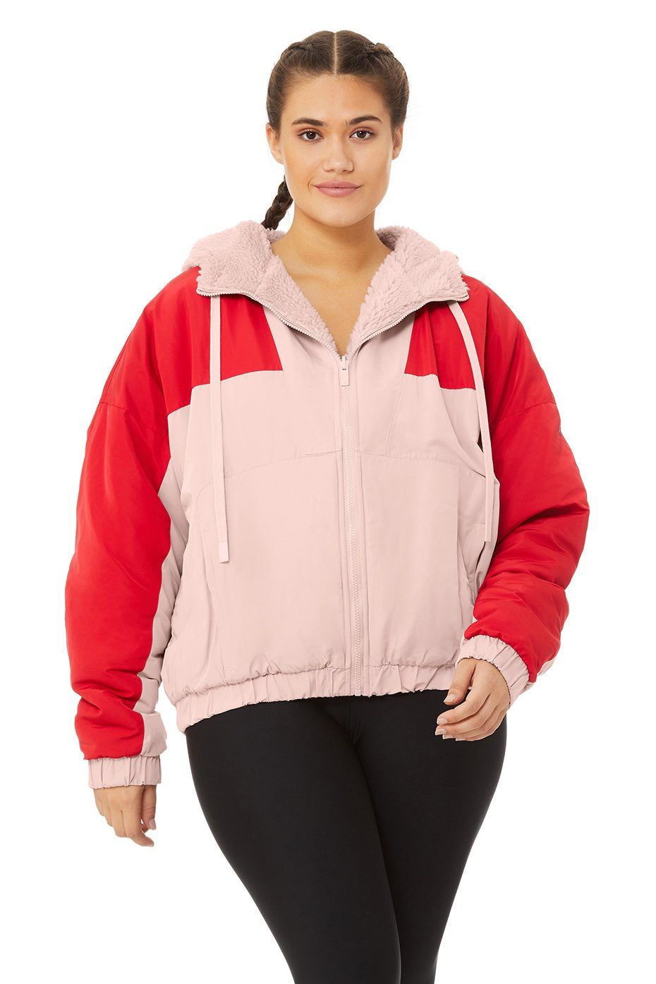 Duality Reversible Sherpa Jacket - Pale Mauve/Scarlet sold by Alo Yoga product image thumbnail 9