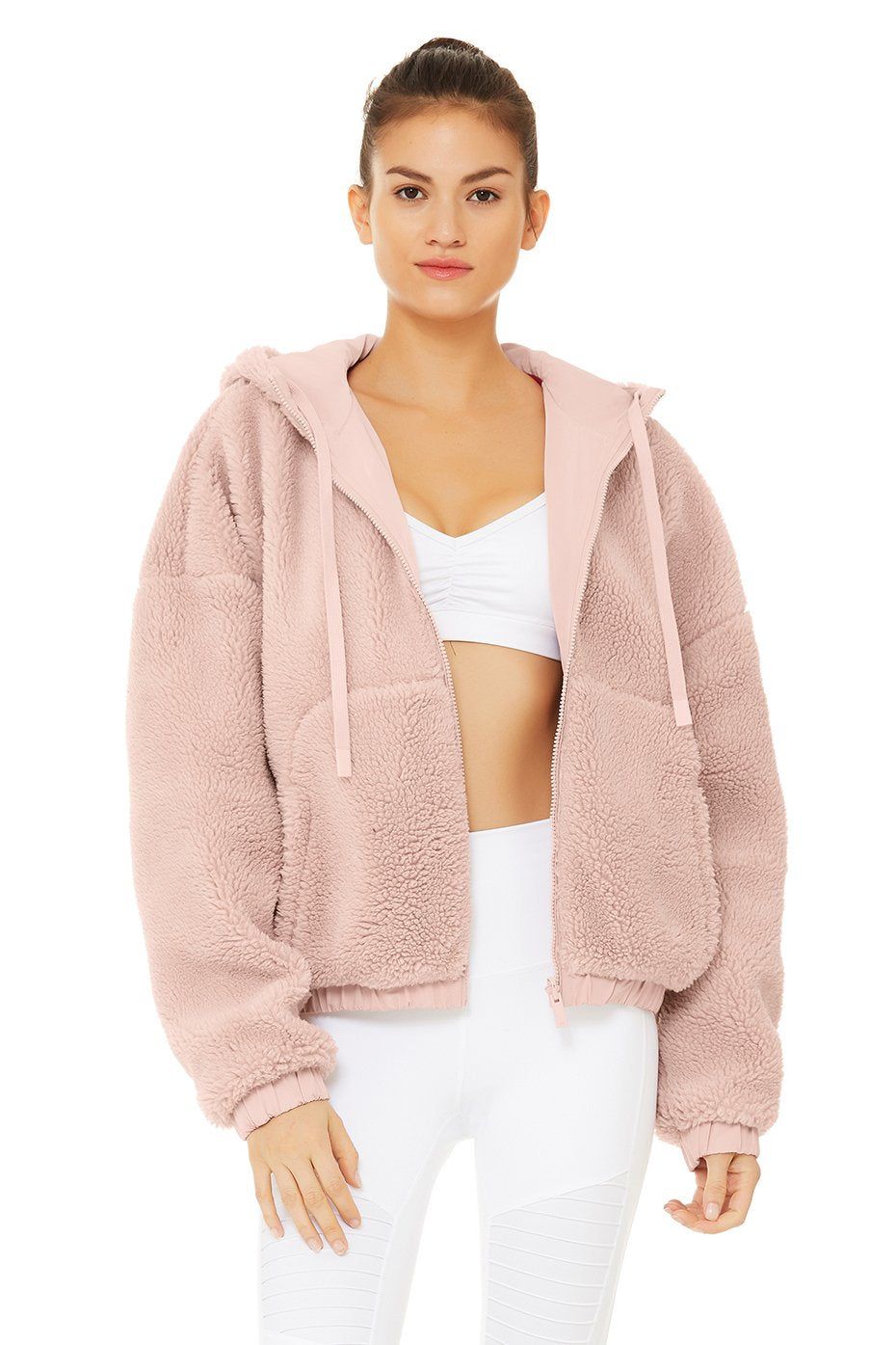 Duality Reversible Sherpa Jacket - Pale Mauve/Scarlet sold by Alo Yoga product image thumbnail 6