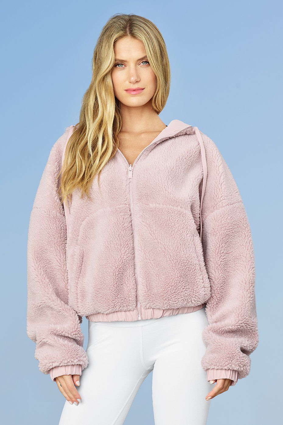 Duality Reversible Sherpa Jacket - Pale Mauve/Scarlet sold by Alo Yoga product image thumbnail 17