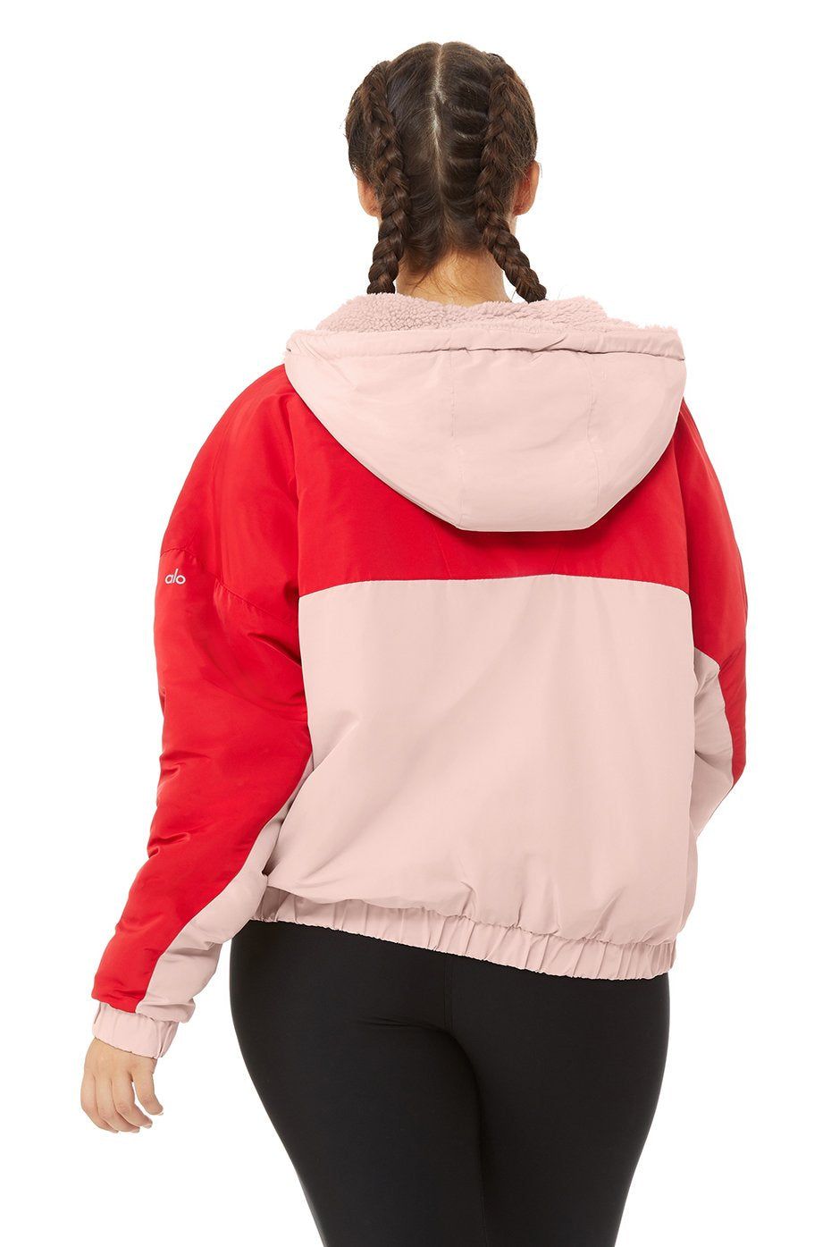 Duality Reversible Sherpa Jacket - Pale Mauve/Scarlet sold by Alo Yoga product image thumbnail 11