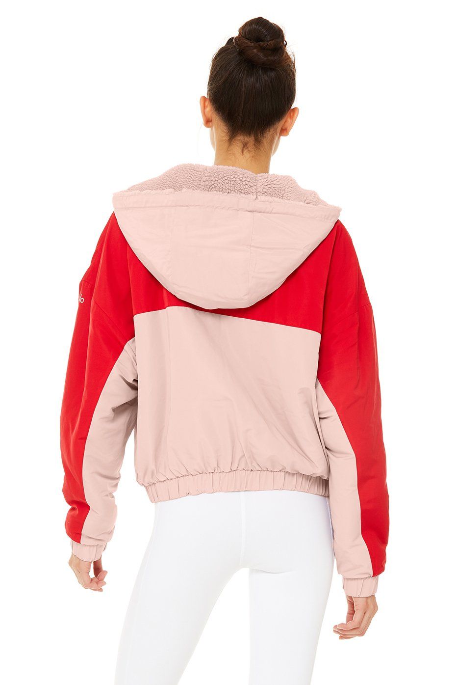 Duality Reversible Sherpa Jacket - Pale Mauve/Scarlet sold by Alo Yoga product image thumbnail 5