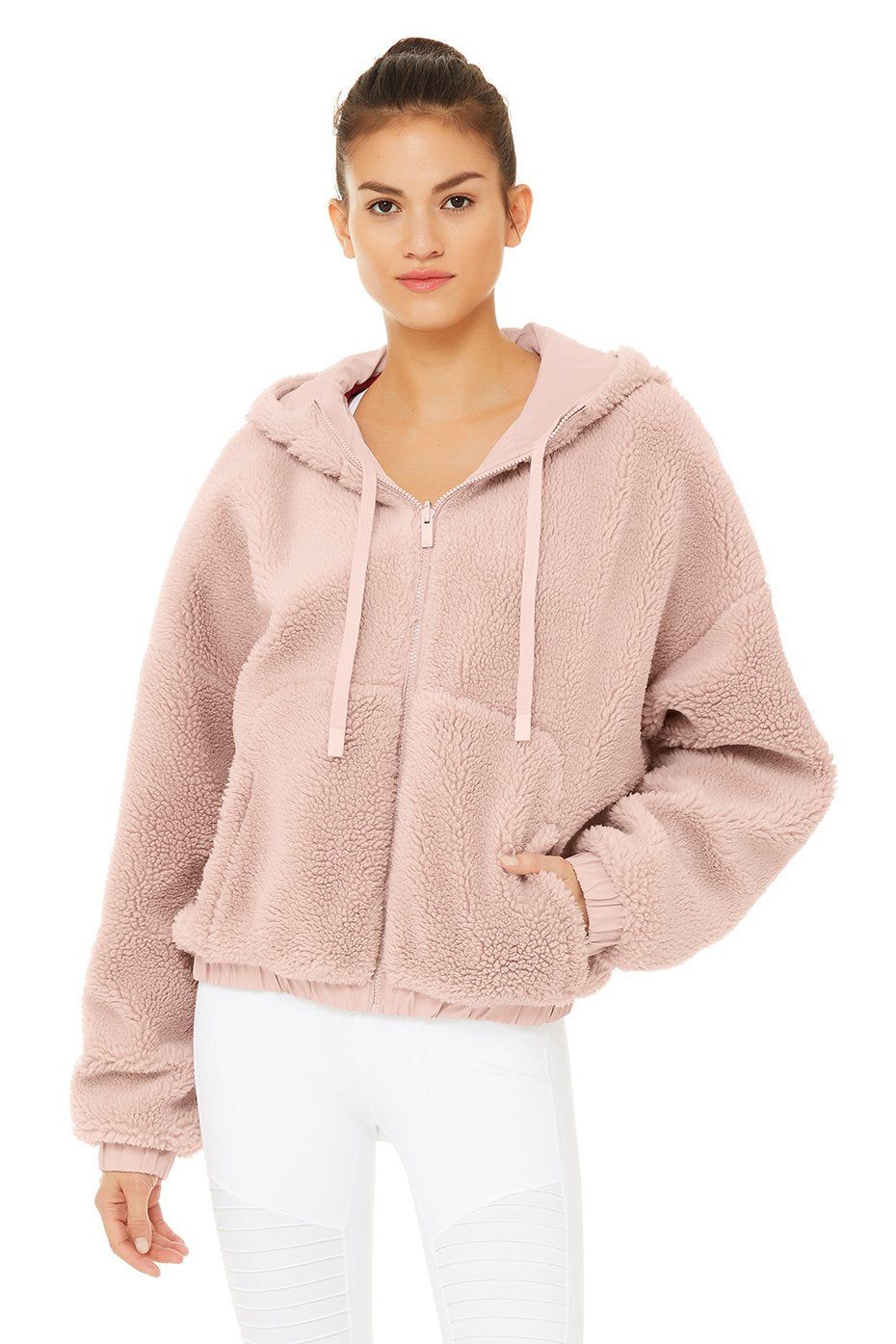 Duality Reversible Sherpa Jacket - Pale Mauve/Scarlet sold by Alo Yoga product image thumbnail 2