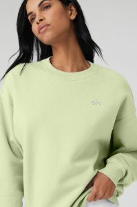 Accolade Crew Neck Pullover - Iced Green Tea sold by Alo Yoga