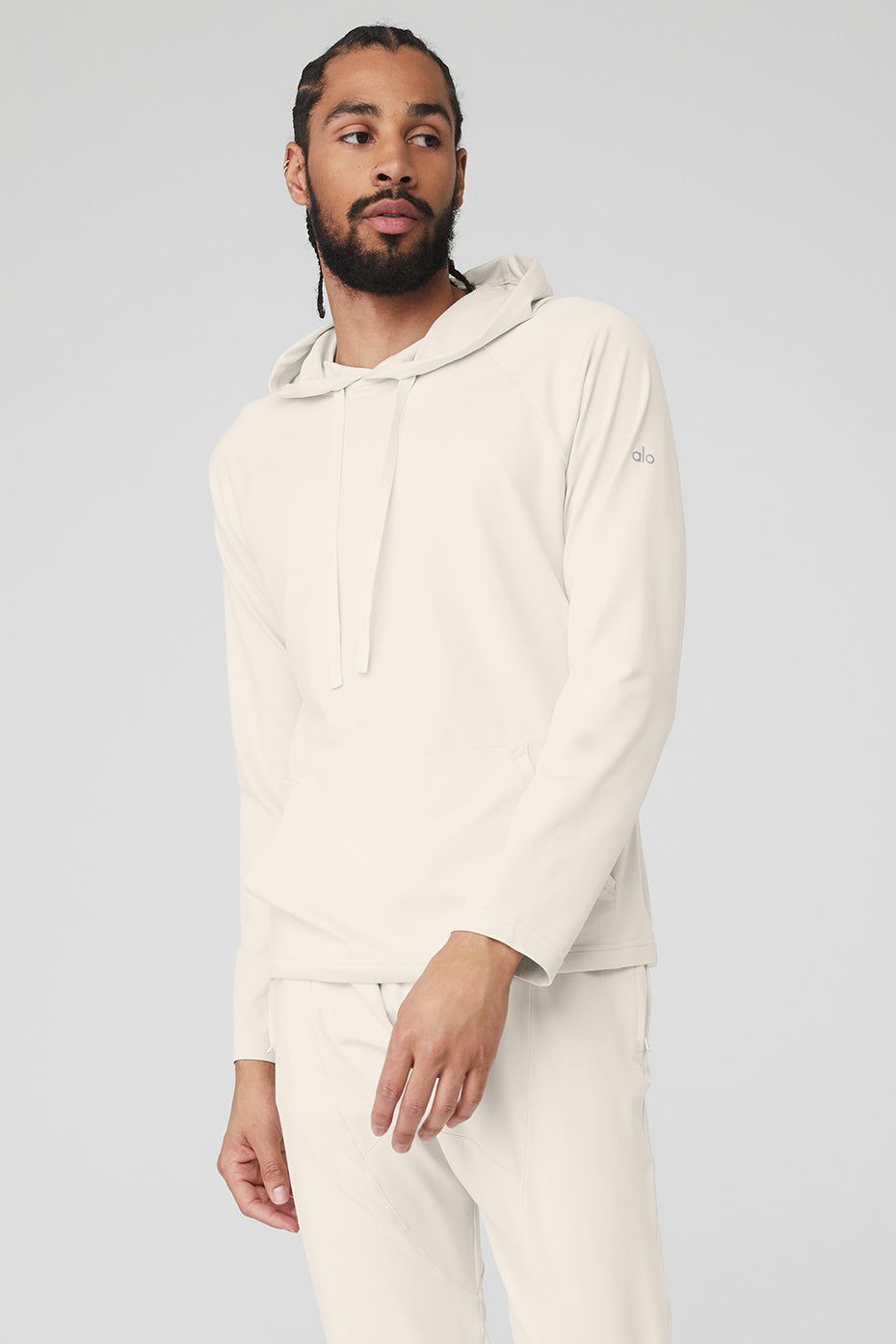 The Conquer Hoodie - Bone sold by Alo Yoga