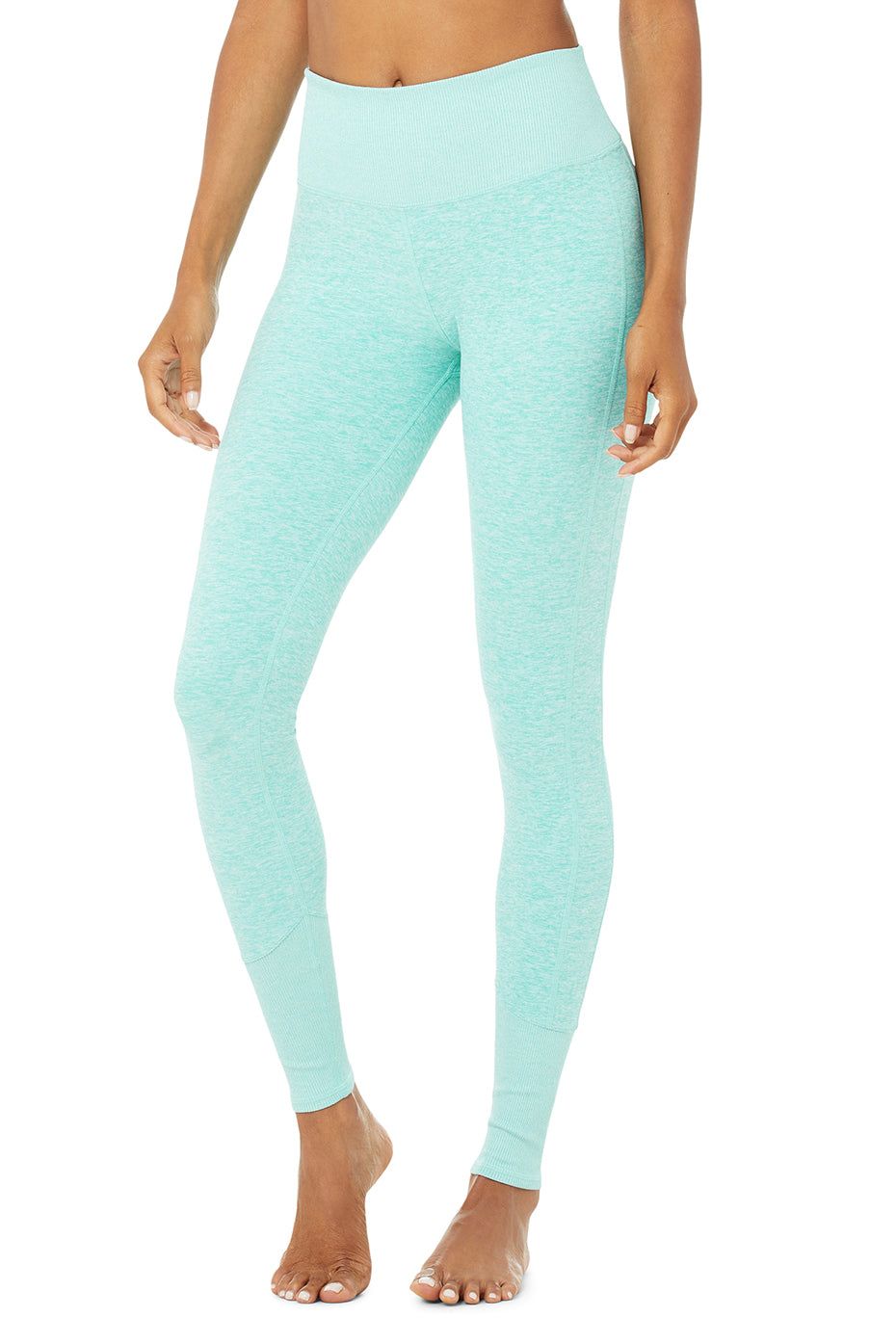 High-Waist Alosoft Lounge Legging - Blue Quartz Heather sold by Alo Yoga