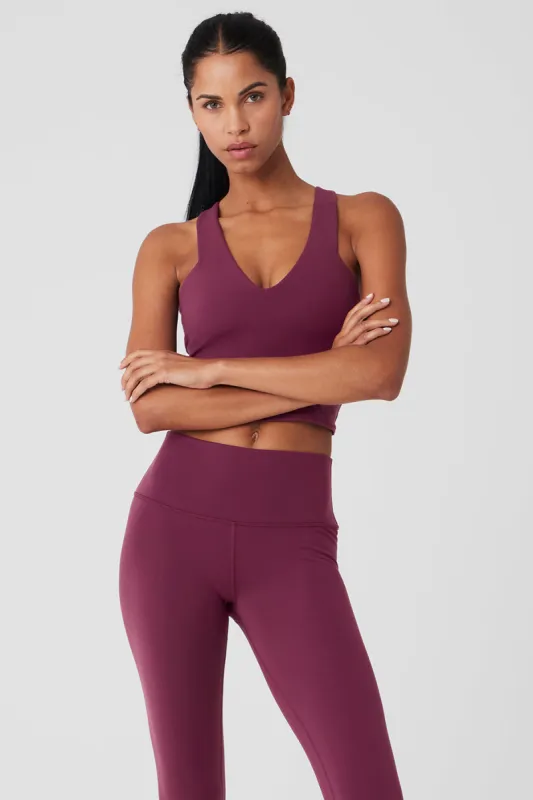 Airbrush Real Bra Tank - Wild Berry sold by Alo Yoga