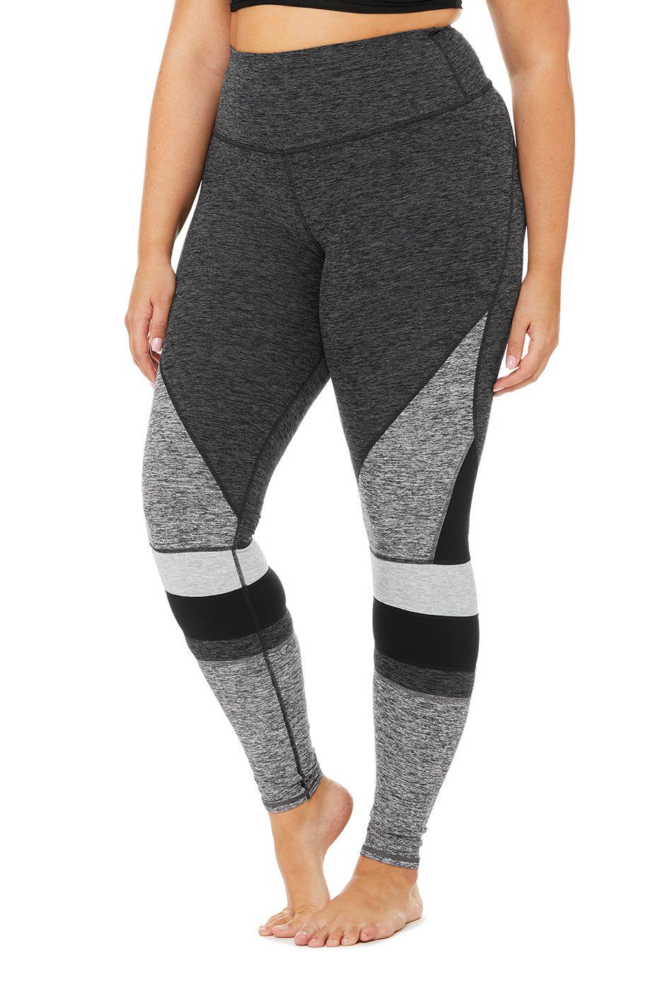 High-Waist Alosoft Momentum Legging - Dark Heather Grey/Zinc Heather/Black/Dove Grey Heather sold by Alo Yoga product image thumbnail 5