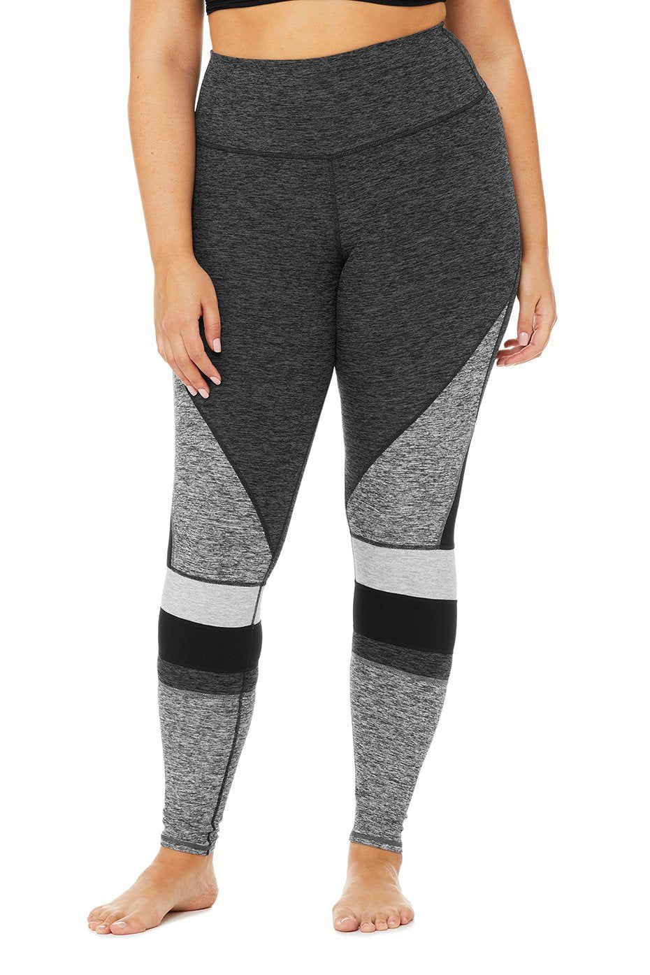 High-Waist Alosoft Momentum Legging - Dark Heather Grey/Zinc Heather/Black/Dove Grey Heather sold by Alo Yoga product image thumbnail 4