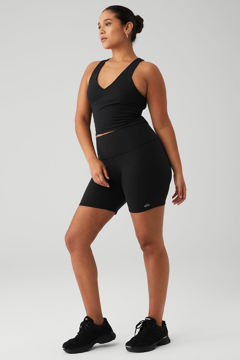 Airbrush Real Bra Tank & 5" Airbrush High-Waist Biker Short Set sold by Alo Yoga product image thumbnail 3