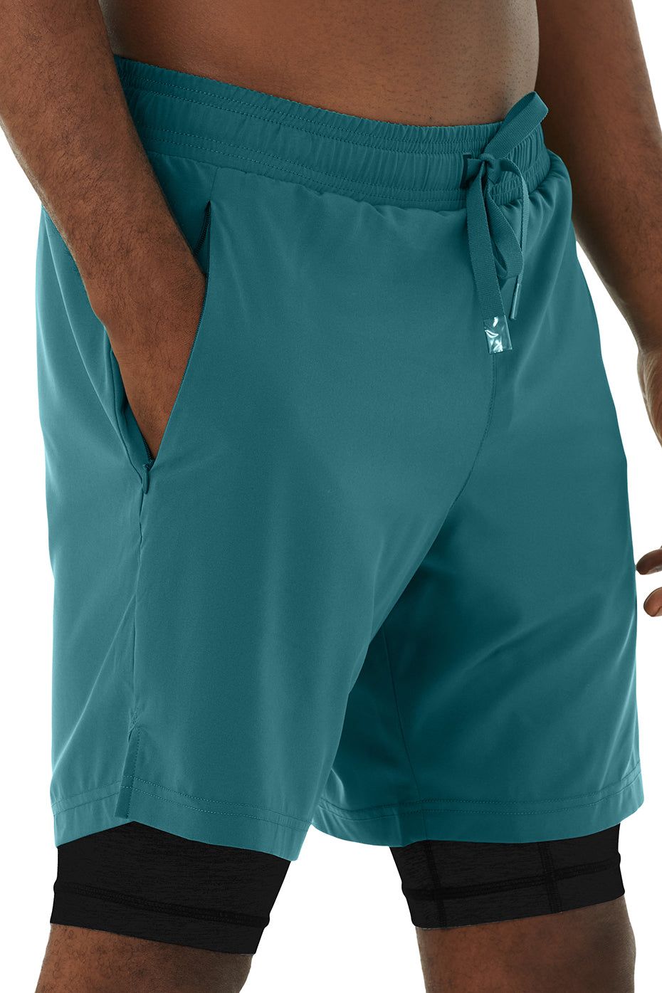 7" Unity 2-In-1 Short - Mineral Blue/Black sold by Alo Yoga product image thumbnail 4