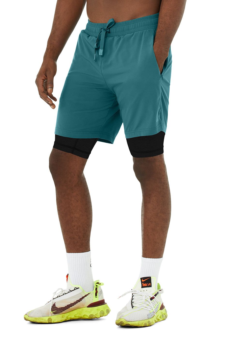 7" Unity 2-In-1 Short - Mineral Blue/Black sold by Alo Yoga product image thumbnail 2