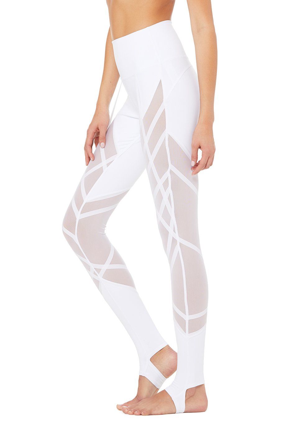High-Waist Wrapped Stirrup Legging - White sold by Alo Yoga product image thumbnail 2