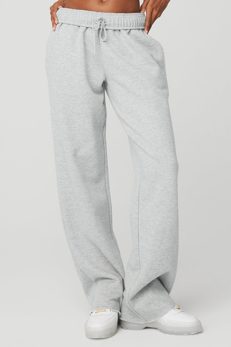 Puddle Sweatpant - Athletic Heather Grey sold by Alo Yoga