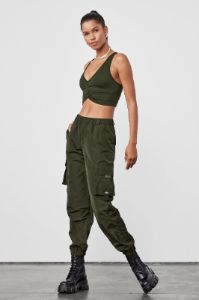 Wild Thing Bra - Dark Olive sold by Alo Yoga