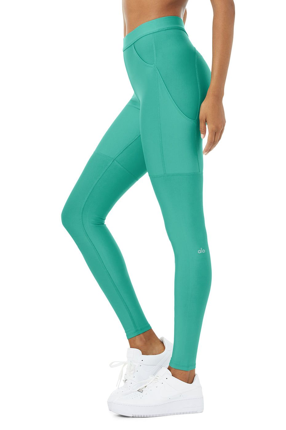 High-Waist Airlift 4 Pocket Utility Legging - Ocean Teal sold by Alo Yoga product image thumbnail 3