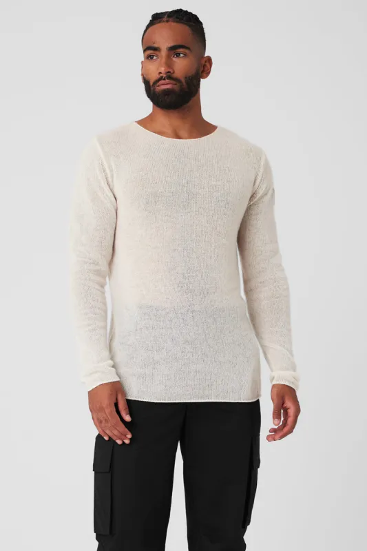 Cashmere Reform Long Sleeve - Ivory sold by Alo Yoga