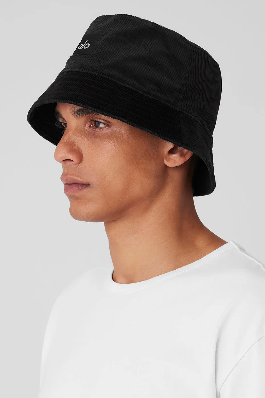 Corduroy Neighborhood Bucket Hat - Black | Parallel