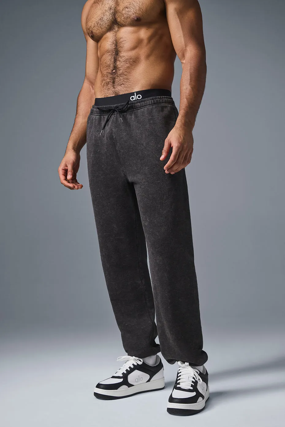 Chill Vintage Wash Sweatpant - Black Wash sold by Alo Yoga product image thumbnail 2