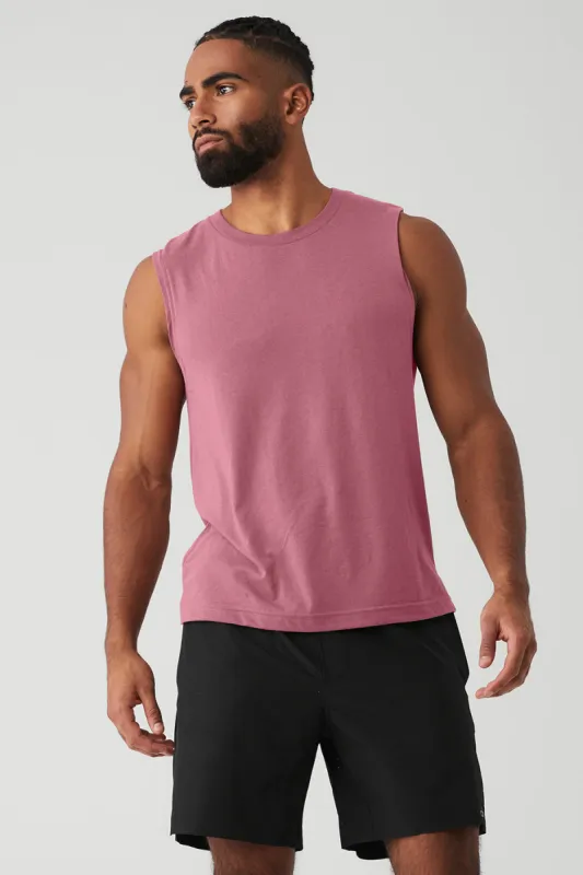 The Triumph Muscle Tank - Mars Clay sold by Alo Yoga
