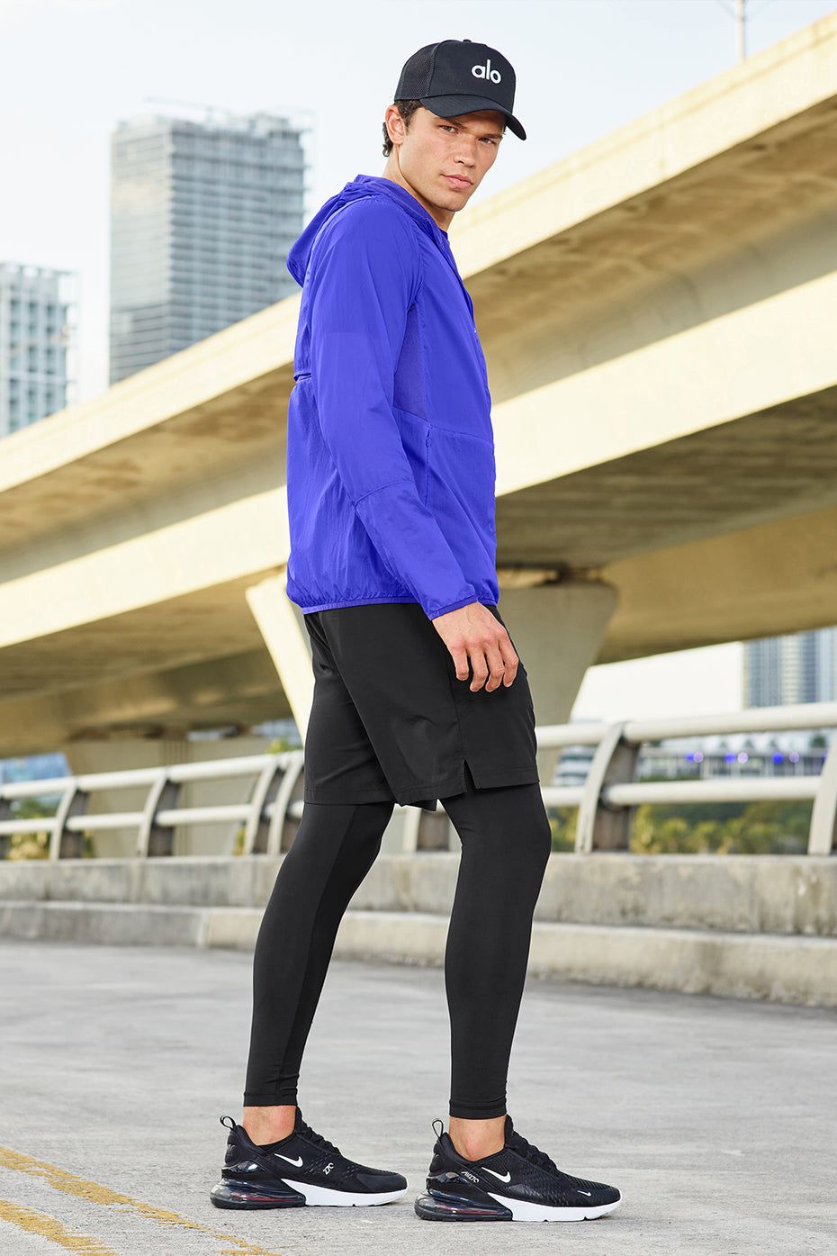 Alo Yoga Repeat Running Jacket - Alo Blue | Parallel