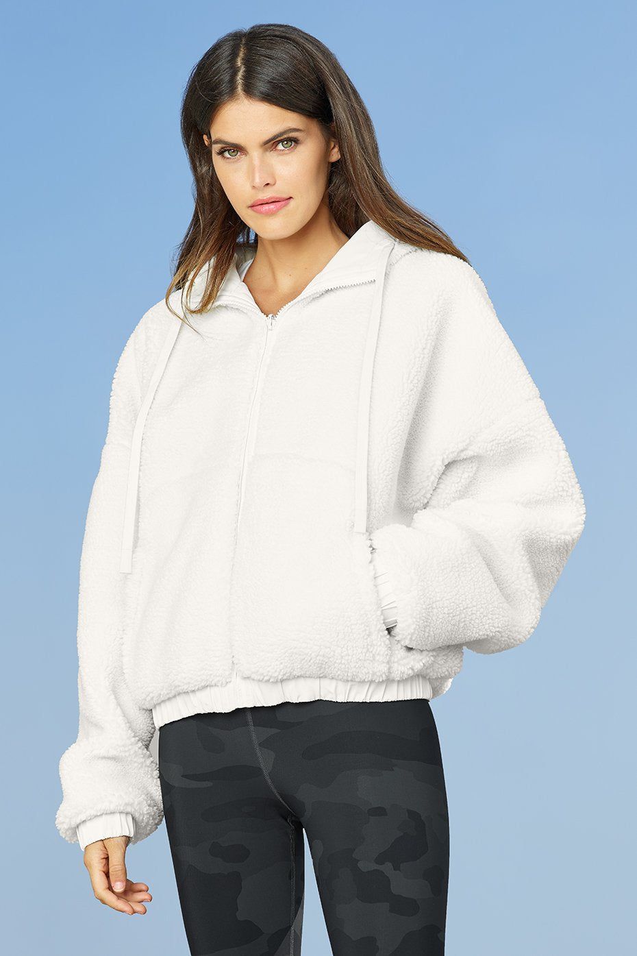 Duality Reversible Sherpa Jacket - Pristine/White/Dove Grey sold by Alo Yoga product image thumbnail 15