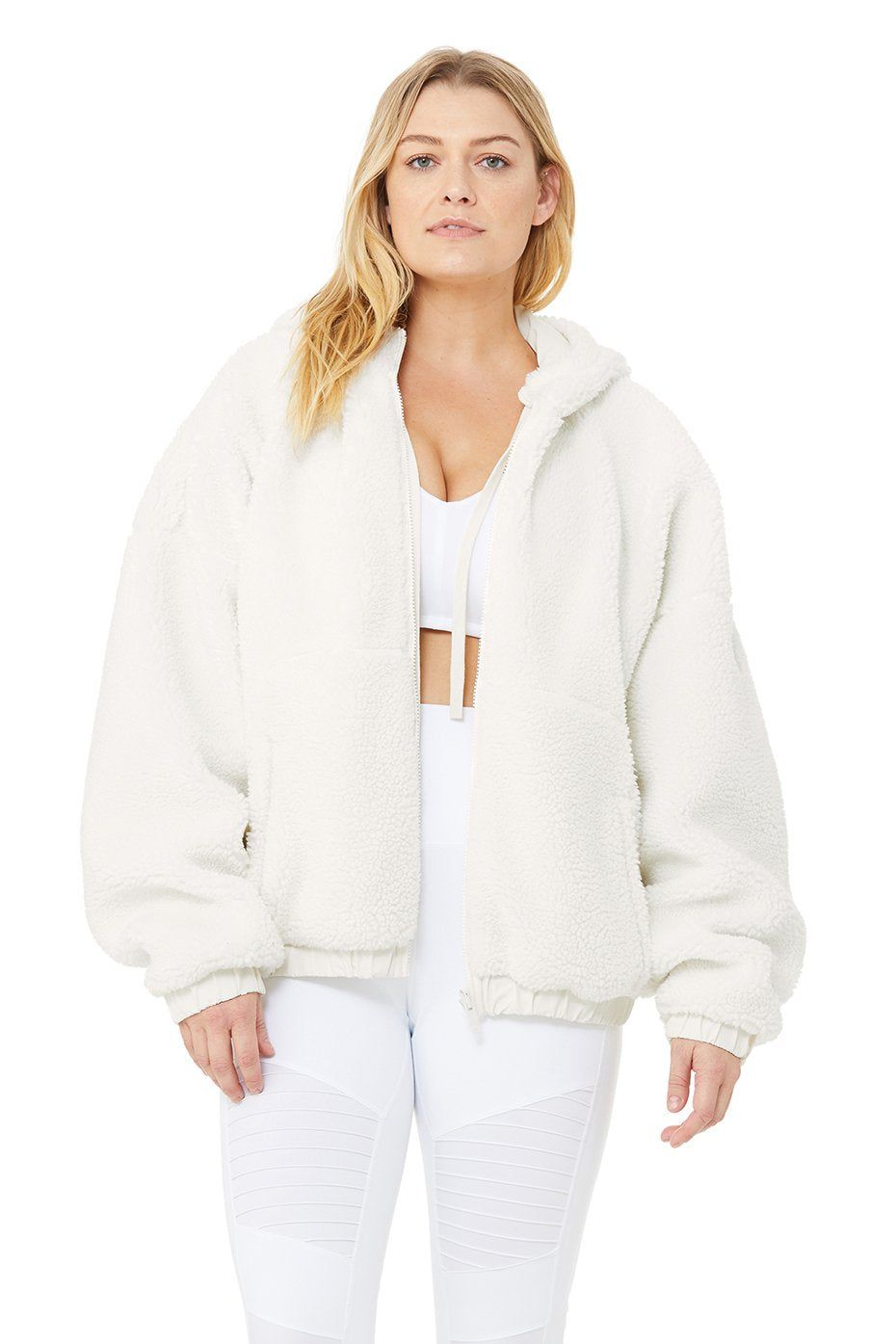 Duality Reversible Sherpa Jacket - Pristine/White/Dove Grey sold by Alo Yoga product image thumbnail 12