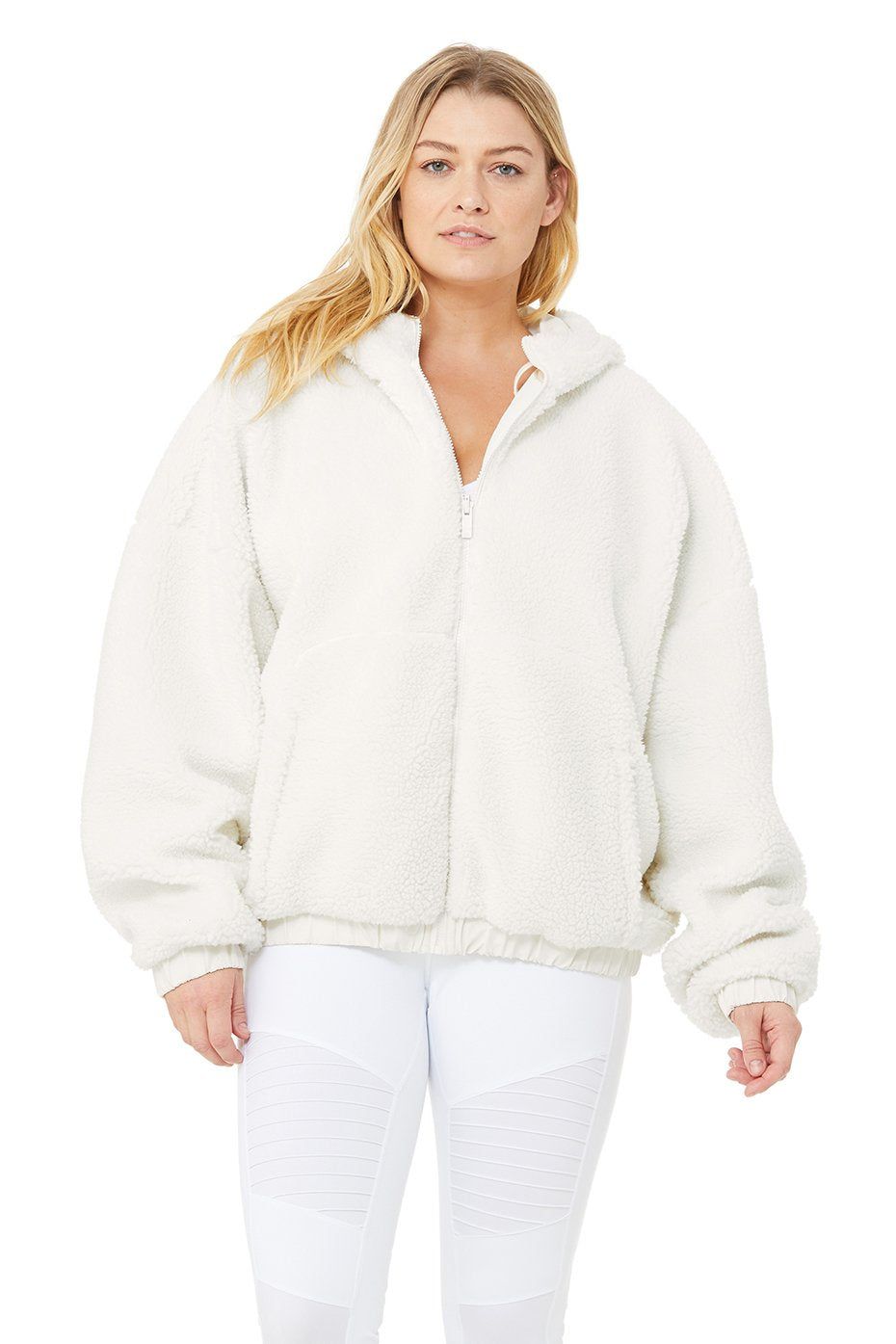 Duality Reversible Sherpa Jacket - Pristine/White/Dove Grey sold by Alo Yoga product image thumbnail 10
