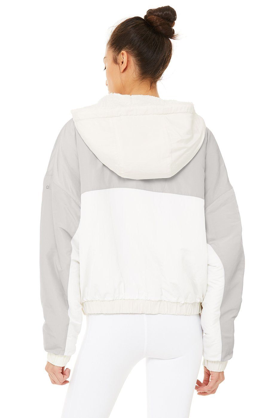 Duality Reversible Sherpa Jacket - Pristine/White/Dove Grey sold by Alo Yoga product image thumbnail 4