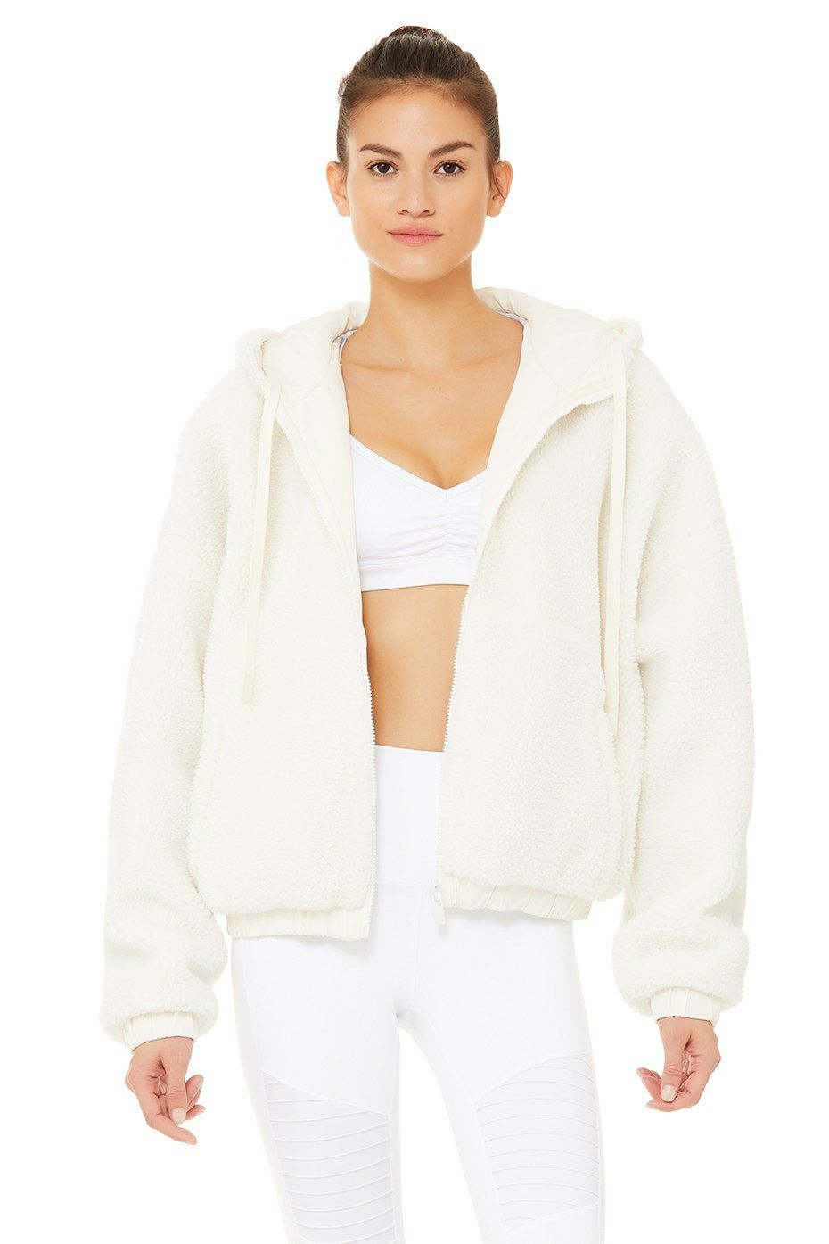 Duality Reversible Sherpa Jacket - Pristine/White/Dove Grey sold by Alo Yoga product image thumbnail 2